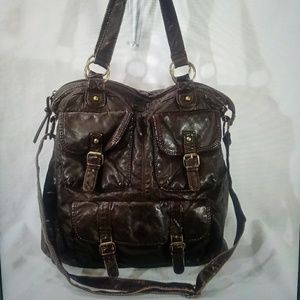 Mossimo chocolate brown crossbody bag